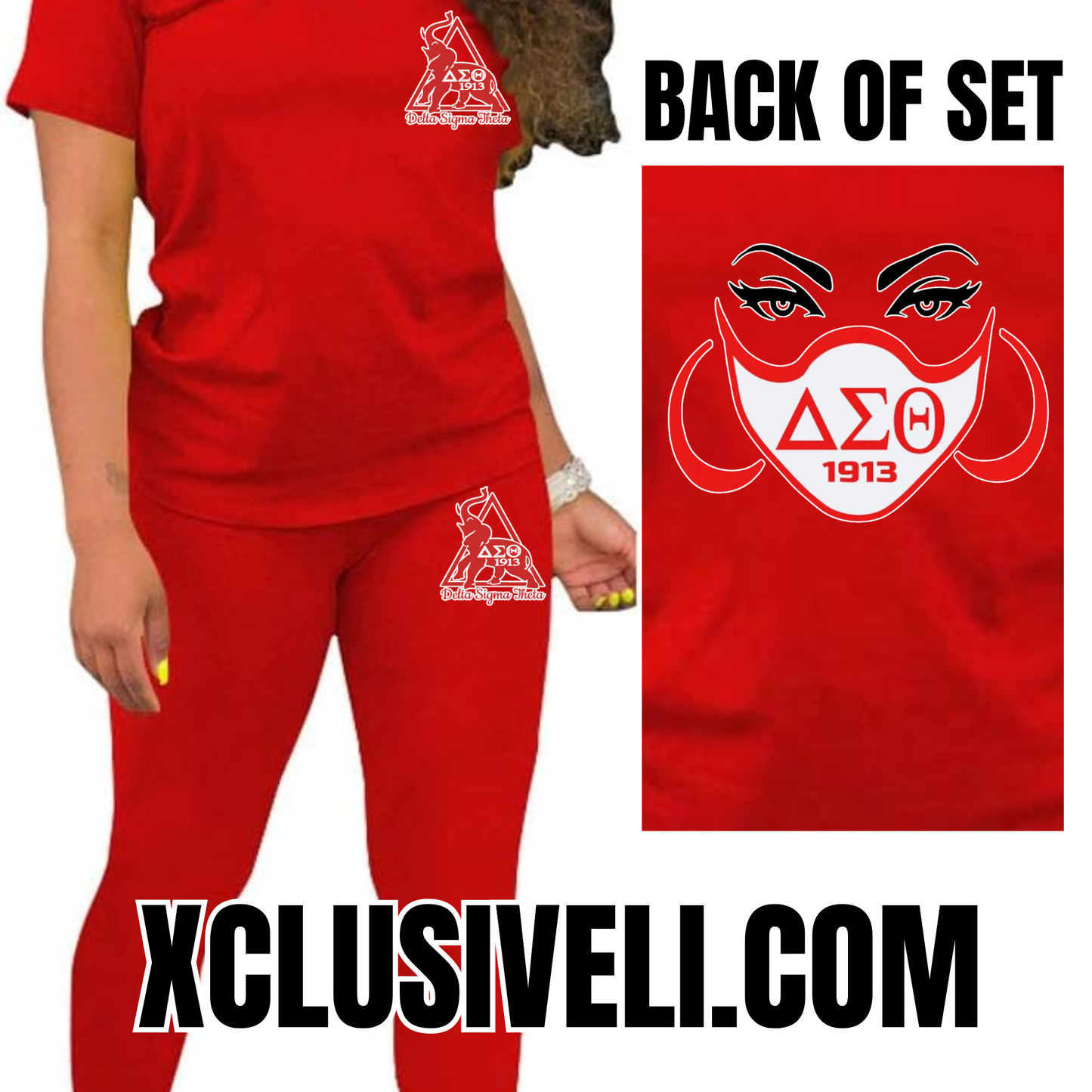 Hot Girl Zeta and Delta 2-piece Set